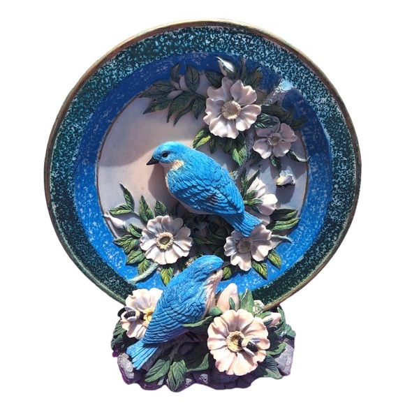 Other - 3D Bluebird Collectors Plate with Stand